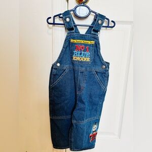 VGUC Thomas the Train Denim Overalls 18M